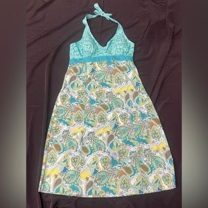 Athleta Paisley Go Anywhere Halter Dress - Size 16 - Like New, Great Condition